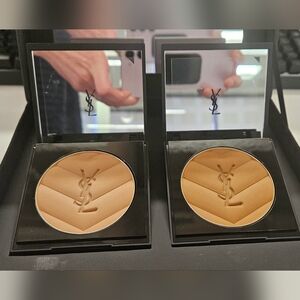 2 YSL All Hours Hyper Bronze compacts in YSL box